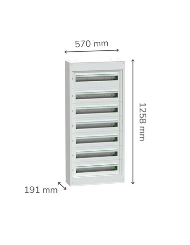 PrismaSeT S 24 7 rows surface LED 24W 3000K IP20 220-240V