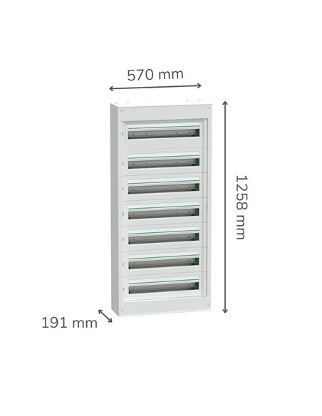 PrismaSeT S 24 7 filas superficie LED 24W 3000K IP20 220-240V