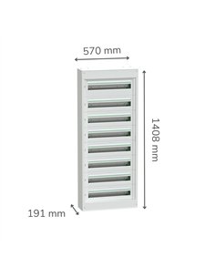 PrismaSeT S 24 8 filas superficie LED 24W 4000K IP20 220-240V 2