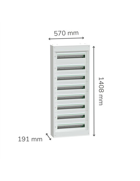 PrismaSeT S 24 8 rows surface LED 24W 4000K IP20 220-240V