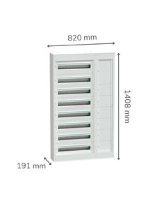 PrismaSeT S 24 8 F con pasillo sup. - PRISMASET - iluminación LED - 24W, IP20, 4000K 2