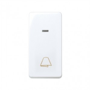 Pulsador campana estrecho luminoso Simon 27 BLANCO 27160-64