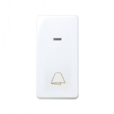 Pulsador campana estrecho luminoso Simon 27 BLANCO 27160-64