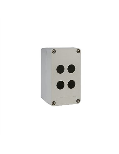 CAJA PLASTICO VACIA 4 TALADROS