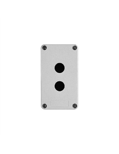 CAJA PLASTICO VACIA 2 TALADROS