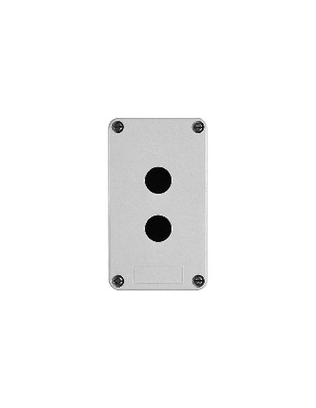 CAJA PLASTICO VACIA 2 TALADROS