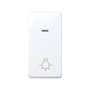 Pulsador luz estrecho luminoso Simon 27 BLANCO 27161-64