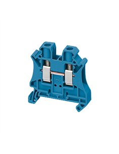 Borne conex tornillo, 2pts, 6mmｲ, azul