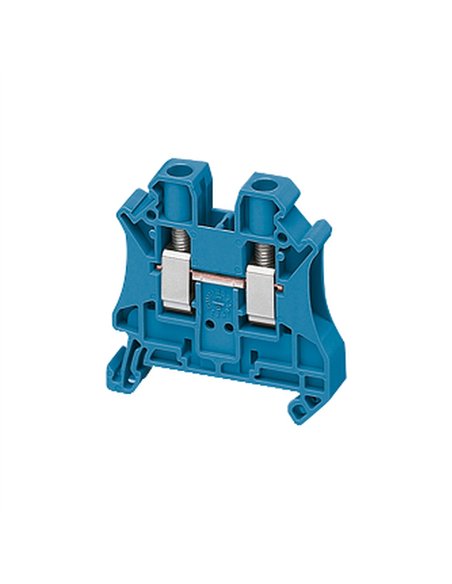 Borne conex tornillo, 2pts, 6mmｲ, azul