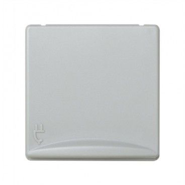 Base de enchufe 2P+TT con tapa ancho Simon 27 gris 27490-37