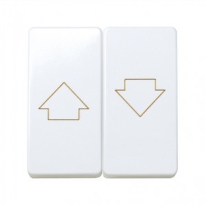 Tecla para pulsador de persianas Simon 27 BLANCO 27028-35