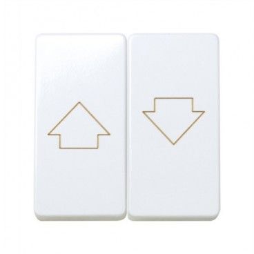 Tecla para pulsador de persianas Simon 27 BLANCO 27028-35