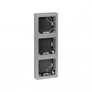 Cadre 3 éléments verticaux en aluminium SIMON 73631-63