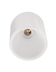 Portalampada da superficie E27 Bianca con design moderno