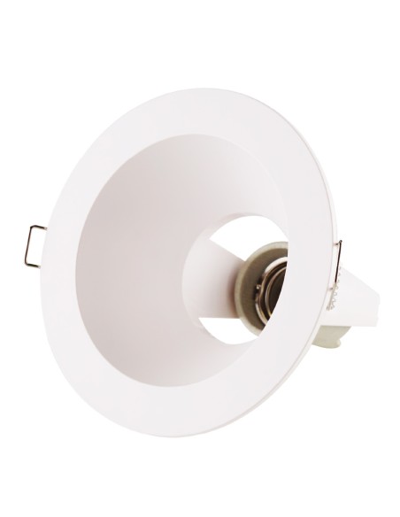 Portalámparas empotrable Ø125mm E27 Blanco