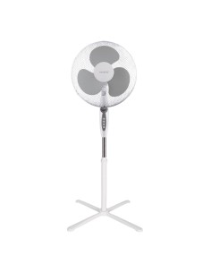 Ventilateur sur pied Makena avec minuterie Ø43cm 45W Blanc