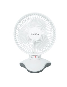 Ventilador sobremesa Zawadi Ø18cm 5W motor DC Blanco