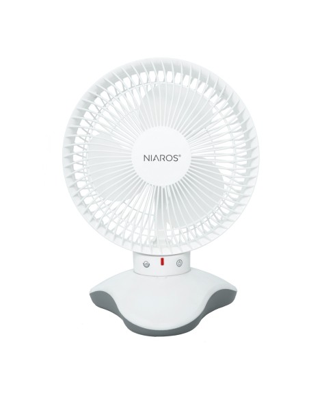 Ventilateur de bureau Zawadi Ø18cm 5W moteur DC Blanc