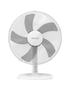 Lathor Tischventilator Ø43cm 45W Weiß