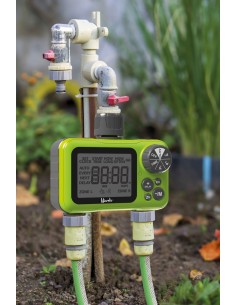 Programador de riego digital dos salidas 2xAA IP54 2