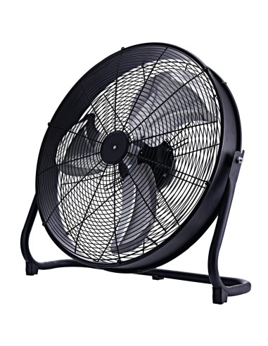 Ventilatore metallico da terra Saruna Ø55cm 120W Nero