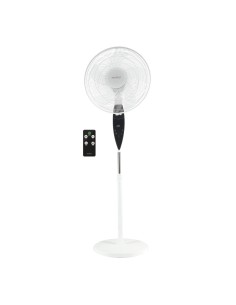Ventilador de pie Kabila con mando y temporizador 30W DC Blanco