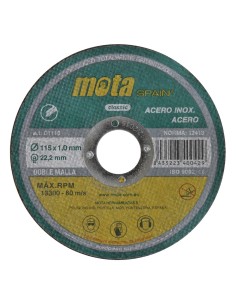 Disco corte a inox 115x1.0x22.23mm d1110 2