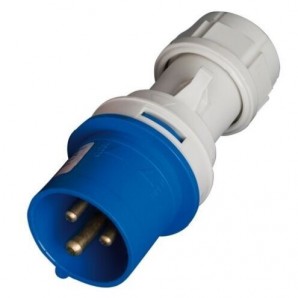 Clavija serie cetac con tres polos (2 + Tierra) 16A