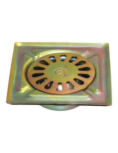 Patio Drainage Grate, Galvanized Steel, 30 x 30 cm