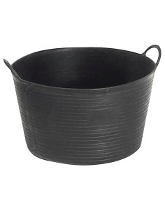 Secchio in plastica nera 30 litri con design ergonomico