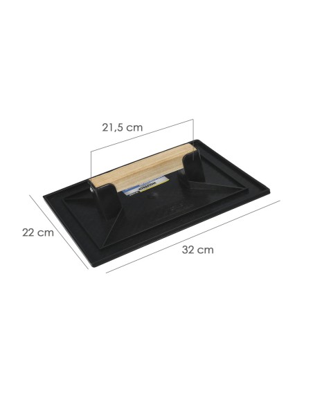 Trowel in plastica 32x22 cm con manico in legno nero