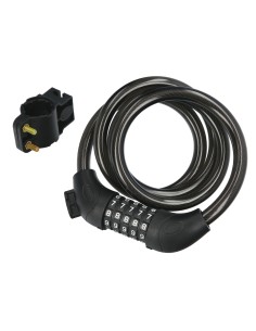 Bike Cable Spiral with Combination 12 mm x 120 cm