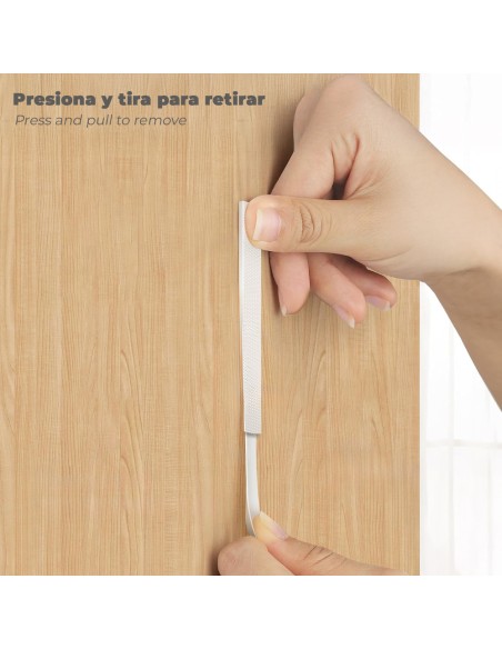 Adhesive Velcro Strips 16 x 55 mm - Blister of 4 units