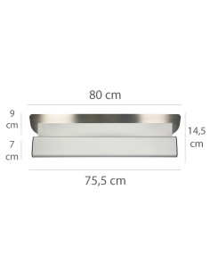 Spatola in Alluminio per Intonaco 80 cm con Manico Ergonomico 2