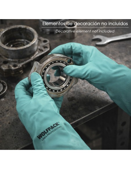 Guanto in Nitrile Resistente agli Oli Taglia S 7" (Coppia)