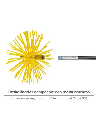 Cepillo Deshollinador Nylon 200mm M12