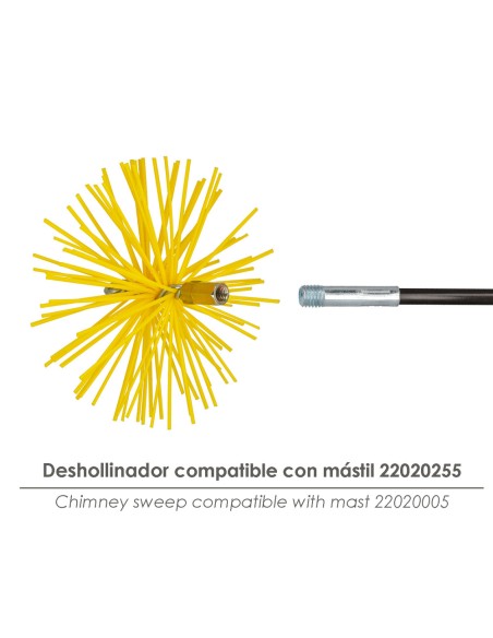 Cepillo Deshollinador Nylon 200mm M12