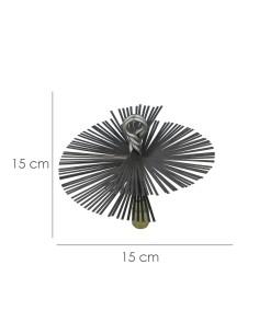 Cepillo deshollinador de acero para limpieza 150mm M12 2