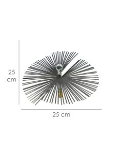 Spazzola per camino in acciaio inox 250 mm M12 2