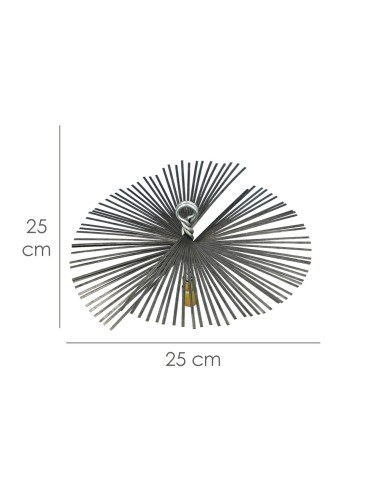 Spazzola per camino in acciaio inox 250 mm M12