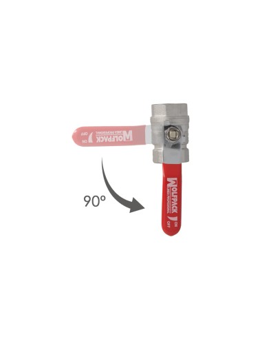 3/4" Round Brass Ball Valve Female/Female