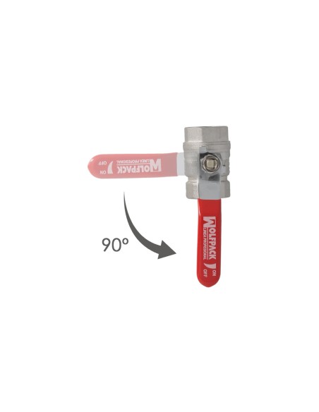 3/4" Round Brass Ball Valve Female/Female