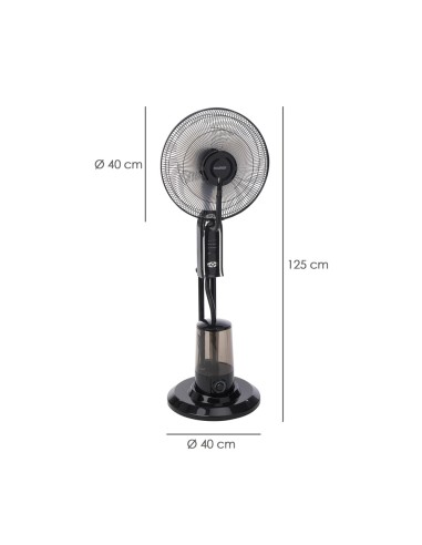 Ventilateur nebuliseur 3 pales 40 cm moteur en cuivre 75W avec télécommande