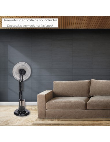 Ventilatore nebulizzatore 3 pale 40 cm motore in rame 75W con telecomando