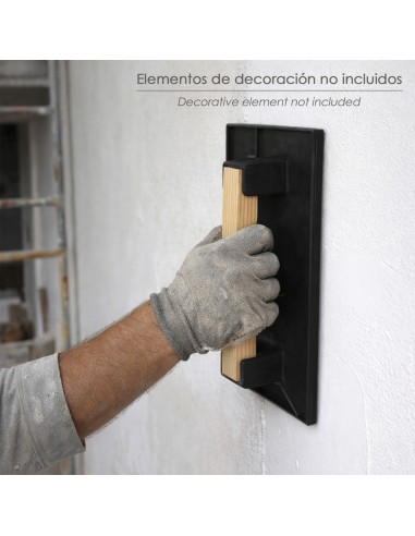Trowel in plastica 32x22 cm con manico in legno nero