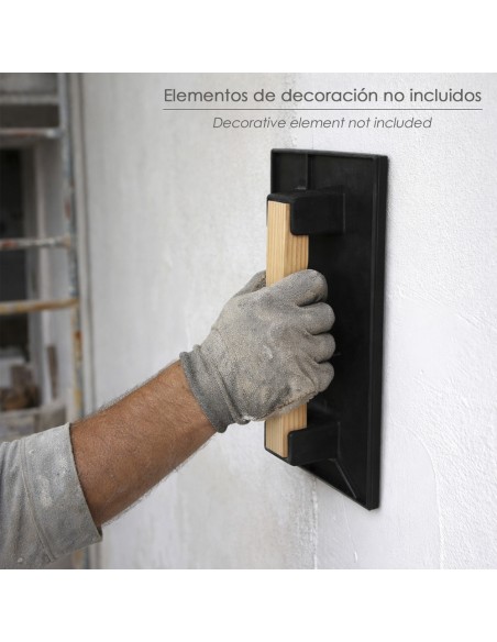 Trowel in plastica 32x22 cm con manico in legno nero