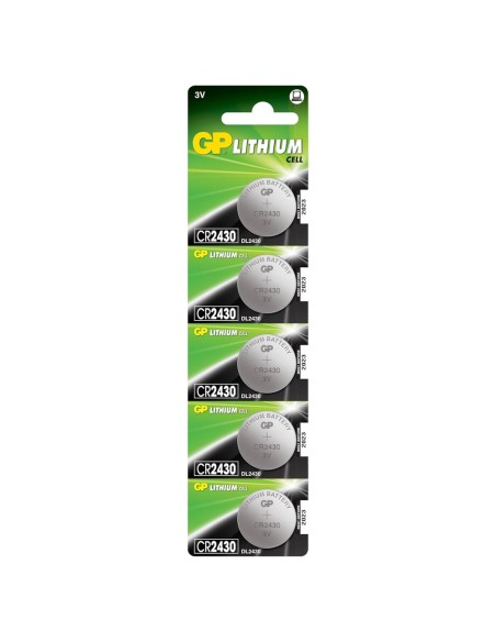 Pile bouton lithium CR2430 - Blister de 5 unités