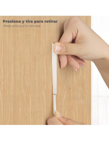 Adhesive Velcro Strips 16 x 55 mm - Blister of 4 units