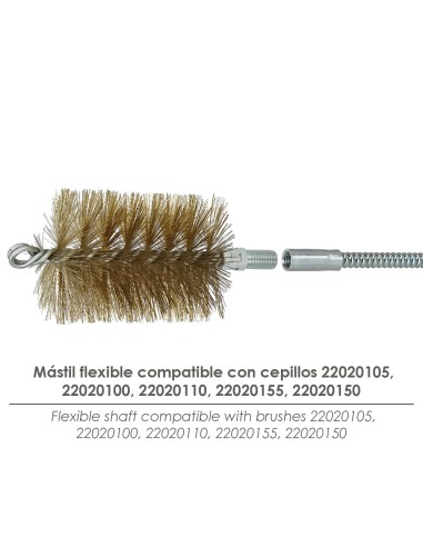 Verstärkter flexibler Griff für M12 Bürsten, 1 Meter