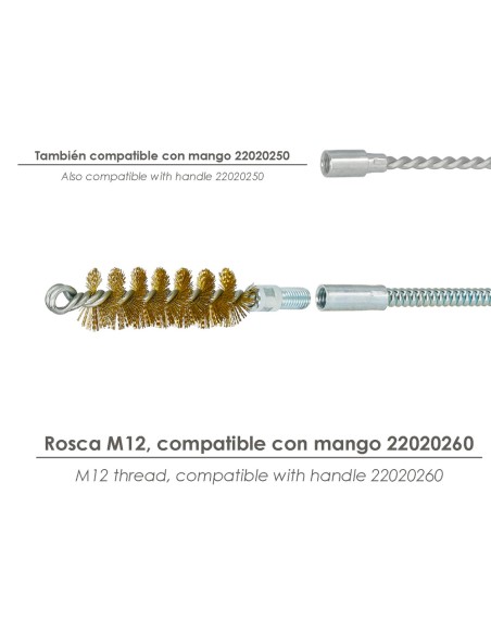 Brosse Déboucheur Acier 30 mm M12
